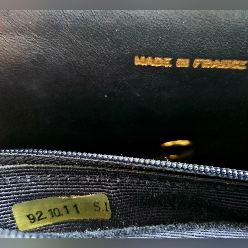 Chanel Dark Navy & White Mademoiselle Flap Bag